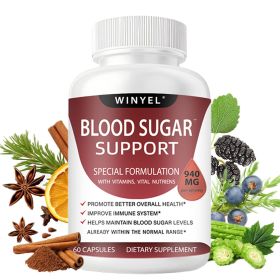 Blood Sugar Complex Pure Premium Supplement - Supports Healthy Blood Sugar Already Within Normal Range Natural With Cinnamon, Bitter Melon, Chrom (Option: 1 PCS)